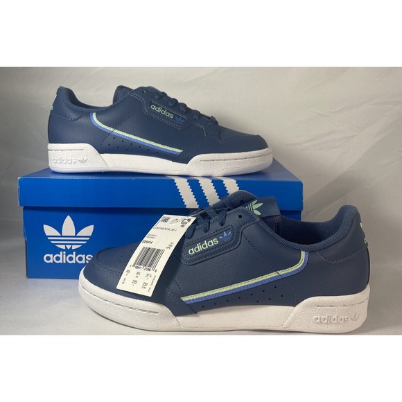 ADIDAS Continental 80 Woman Size 7.5 Blue Sneakers Fashion Casual Athletic NEW - Picture 1 of 7